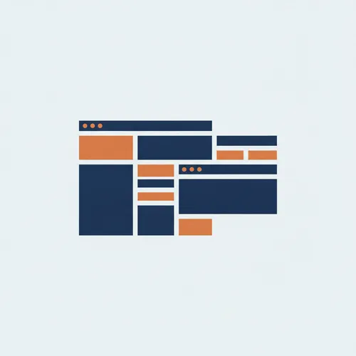 Illustration: strukturiertes Website-Layout